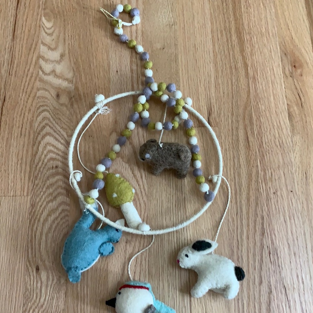 Pehr felt woodland animal mobile